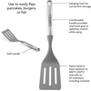 image:imageFarberware Pro Stainless Steel Whisk 1325 Inches  Soft Grip Handle for Beating Eggs Whipping Cream Blending Batters and Sauces Dishwasher Safe Kitchen UtensilSlotted Turner