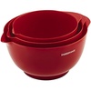 image:imageFarberware  5216128 Farberware Professional Plastic Mixing Bowls Set of 3 OrangeRedLightGreenRed