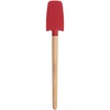 image:imageFarberware 5216385 Professional Heat Resistant Silicone Spatula with Wood HandleSafe for NonStick Cookware Set of 2 RedJar Spatula