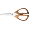 image:imageFarberware AllPurpose Kitchen Shears with Faux WoodGrain Finish Handles Stainless Steel Blades Multipurpose Scissors for Meat Herbs and MorePecan Wood Handles