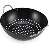 image:imageFarberware Barbecue Nonstick Round Wok Topper 11Inch BlackMini Round Wok Topper