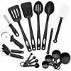 image:imageFarberware Classic 17Piece Kitchen Tool amp Gadget Set  Nonstick Utensils for Cooking Baking amp Food Prep with Measuring Cups amp Spoons Dishwasher Safe Heat Resistant Ideal for Everyday UseBlack