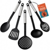 image:imageFarberware Classic 17Piece Kitchen Tool amp Gadget Set  Nonstick Utensils for Cooking Baking amp Food Prep with Measuring Cups amp Spoons Dishwasher Safe Heat Resistant Ideal for Everyday UseBlackSilver