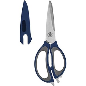 image:imageFarberware 4in1 Kitchen Scissors High Carbon Stainless Steel BlackNavy and Gray
