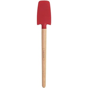 image:imageFarberware 5216385 Professional Heat Resistant Silicone Spatula with Wood HandleSafe for NonStick Cookware Set of 2 RedJar Spatula