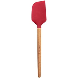 image:imageFarberware 5216385 Professional Heat Resistant Silicone Spatula with Wood HandleSafe for NonStick Cookware Set of 2 RedSpatula