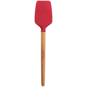 image:imageFarberware 5216385 Professional Heat Resistant Silicone Spatula with Wood HandleSafe for NonStick Cookware Set of 2 RedSpoon Spatula