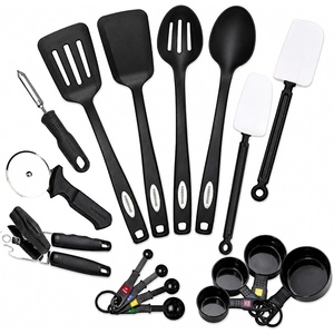 image:imageFarberware Classic 17Piece Kitchen Tool amp Gadget Set  Nonstick Utensils for Cooking Baking amp Food Prep with Measuring Cups amp Spoons Dishwasher Safe Heat Resistant Ideal for Everyday UseBlack