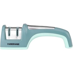 image:imageFarberware Edgekeeper 2 Stage Tabletop Kitchen Knife Sharpener Stainless SteelTeal