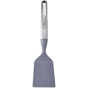 image:imageFarberware Nylon Turner Spatula with Stainless Steel Handle HeatResistant Slotted Flip Spatula for Nonstick Cookware Ergonomic Soft Grip 135 Inches Grey