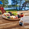 image:imageFARBERWARE BuildaBoard Cutting Board with Lazy Susan Turntable Five Compartments and Clear Locking Lid for Charcuterie Snacks and More AcaciaBlack