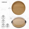image:imageFARBERWARE BuildaBoard Cutting Board with Lazy Susan Turntable Five Compartments and Clear Locking Lid for Charcuterie Snacks and More AcaciaBlackBamboo