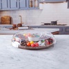 image:imageFARBERWARE BuildaBoard Cutting Board with Lazy Susan Turntable Five Compartments and Clear Locking Lid for Charcuterie Snacks and More AcaciaWhite