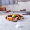 image:imageFARBERWARE BuildaBoard Cutting Board with Lazy Susan Turntable Five Compartments and Clear Locking Lid for Charcuterie Snacks and More AcaciaWhite