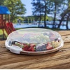 image:imageFARBERWARE BuildaBoard Cutting Board with Lazy Susan Turntable Five Compartments and Clear Locking Lid for Charcuterie Snacks and More AcaciaWhiteAcacia