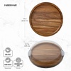 image:imageFARBERWARE BuildaBoard Cutting Board with Lazy Susan Turntable Five Compartments and Clear Locking Lid for Charcuterie Snacks and More AcaciaWhiteAcacia
