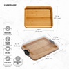 image:imageFARBERWARE Rectangular BuildaBoard Cutting Board with Single Compartment and Clear Locking Lid for Charcuterie Snacks and More BambooBlack