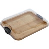 image:imageFARBERWARE Rectangular BuildaBoard Cutting Board with Single Compartment and Clear Locking Lid for Charcuterie Snacks and More BambooBlack