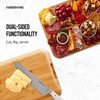 image:imageFARBERWARE Rectangular BuildaBoard Cutting Board with Single Compartment and Clear Locking Lid for Charcuterie Snacks and More BambooBlackBamboo