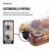 image:imageFARBERWARE Rectangular BuildaBoard Cutting Board with Single Compartment and Clear Locking Lid for Charcuterie Snacks and More BambooBlackBamboo