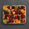 image:imageFARBERWARE Rectangular BuildaBoard Cutting Board with Single Compartment and Clear Locking Lid for Charcuterie Snacks and More BambooBlue