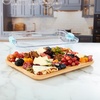 image:imageFARBERWARE Rectangular BuildaBoard Cutting Board with Single Compartment and Clear Locking Lid for Charcuterie Snacks and More BambooBlue