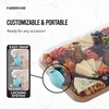 image:imageFARBERWARE Rectangular BuildaBoard Cutting Board with Single Compartment and Clear Locking Lid for Charcuterie Snacks and More BambooBlue
