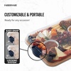 image:imageFARBERWARE Rectangular BuildaBoard Cutting Board with Single Compartment and Clear Locking Lid for Charcuterie Snacks and More BambooNavy