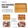 image:imageFARBERWARE Rectangular BuildaBoard Cutting Board with Single Compartment and Clear Locking Lid for Charcuterie Snacks and More BambooNavy