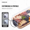 image:imageFARBERWARE Rectangular BuildaBoard Cutting Board with Single Compartment and Clear Locking Lid for Charcuterie Snacks and More BambooOnyx
