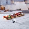 image:imageFARBERWARE Rectangular BuildaBoard Cutting Board with Single Compartment and Clear Locking Lid for Charcuterie Snacks and More BambooOnyx