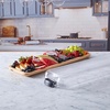 image:imageFARBERWARE Rectangular BuildaBoard Cutting Board with Single Compartment and Clear Locking Lid for Charcuterie Snacks and More BambooOnyx