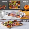 image:imageFARBERWARE Rectangular BuildaBoard Cutting Board with Single Compartment and Clear Locking Lid for Charcuterie Snacks and More BambooOnyxBamboo