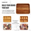 image:imageFARBERWARE Rectangular BuildaBoard Cutting Board with Single Compartment and Clear Locking Lid for Charcuterie Snacks and More BambooWhite