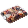 image:imageFARBERWARE Rectangular BuildaBoard Cutting Board with Single Compartment and Clear Locking Lid for Charcuterie Snacks and More BambooWhite