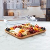 image:imageFARBERWARE Rectangular BuildaBoard Cutting Board with Single Compartment and Clear Locking Lid for Charcuterie Snacks and More BambooWhite