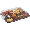 image:imageFARBERWARE Rectangular BuildaBoard Cutting Board with Single Compartment and Clear Locking Lid for Charcuterie Snacks and More BambooWhiteAcacia