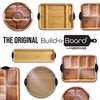 image:imageFARBERWARE Rectangular BuildaBoard Cutting Board with Single Compartment and Clear Locking Lid for Charcuterie Snacks and More BambooWhiteAcacia