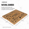 image:imageFarberware 11 x 14 Inch Bamboo Cutting Board Charcuterie Pattern142L x 11W