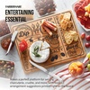 image:imageFarberware 11 x 14 Inch Bamboo Cutting Board Charcuterie Pattern142L x 11W Pack of 6