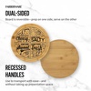 image:imageFarberware 11 x 14 Inch Bamboo Cutting Board Charcuterie PatternCharcuterie