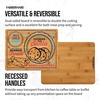 image:imageFarberware 11 x 14 Inch Bamboo Cutting Board Charcuterie PatternMilk and Cookie Plate for Santa