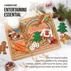 image:imageFarberware 11 x 14 Inch Bamboo Cutting Board Charcuterie PatternMilk and Cookie Plate for Santa