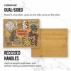 image:imageFarberware 11 x 14 Inch Bamboo Cutting Board Charcuterie PatternSnack Time