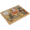 image:imageFarberware 11 x 14 Inch Bamboo Cutting Board Charcuterie PatternSnack Time