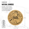 image:imageFarberware 12 x 18 Inch Bamboo Cutting Board Smores Campfire PatternNatural