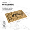 image:imageFarberware 12 x 18 Inch Bamboo Cutting Board Smores Campfire PatternNatural