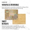 image:imageFarberware 12 x 18 Inch Bamboo Cutting Board Smores Campfire PatternNatural