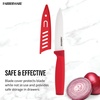 image:imageFarberware 6Inch Ceramic Chef Knife with Blade Cover AquaRed
