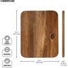 image:imageFarberware Acacia Wood Cutting Board 8 x 10  Reversible Charcuterie Board for Kitchen Prep Chopping Meats amp Veggies Gentle on Knives Kitchen Starter amp Gift Essential14L x 11W